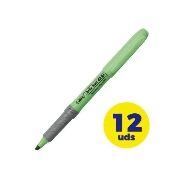 Conjunto de Marcadores Fluorescentes BIC Brite Liner Grip (Verde) — miniatura 2