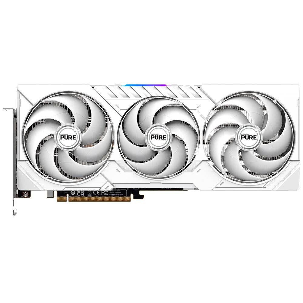 Placa Gráfica SAPPHIRE Radeon RX 9070 PURE OC (AMD Radeon RX 9070 - 20 Gbit/s - 16 GB - Branco) — miniatura 2