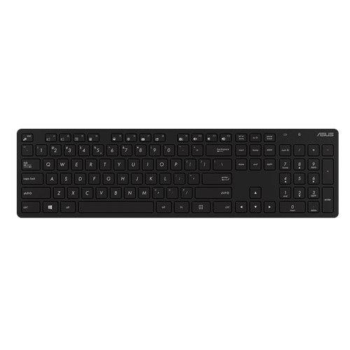 Teclado e Rato ASUS W5000 (Interruptor de membrana - Tamanho completo - RF Wireless - Preto)