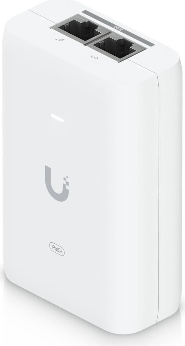 Injetor PoE+ UBIQUITI UACC-POE+-2.5G (2.5 Gigabit Ethernet - 1 unidade - Branco)