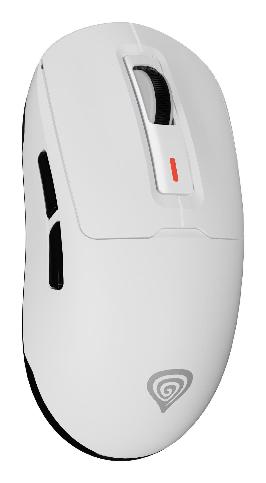 Rato GENESIS Zircon 660 (Mão direita - 12000 DPI - Ótico - Branco)