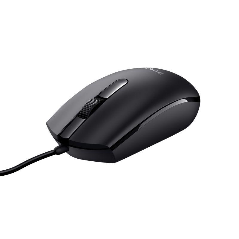 Rato TRUST TM-101 Eco (Ambidestro - 1200 DPI - Ótico - Preto)
