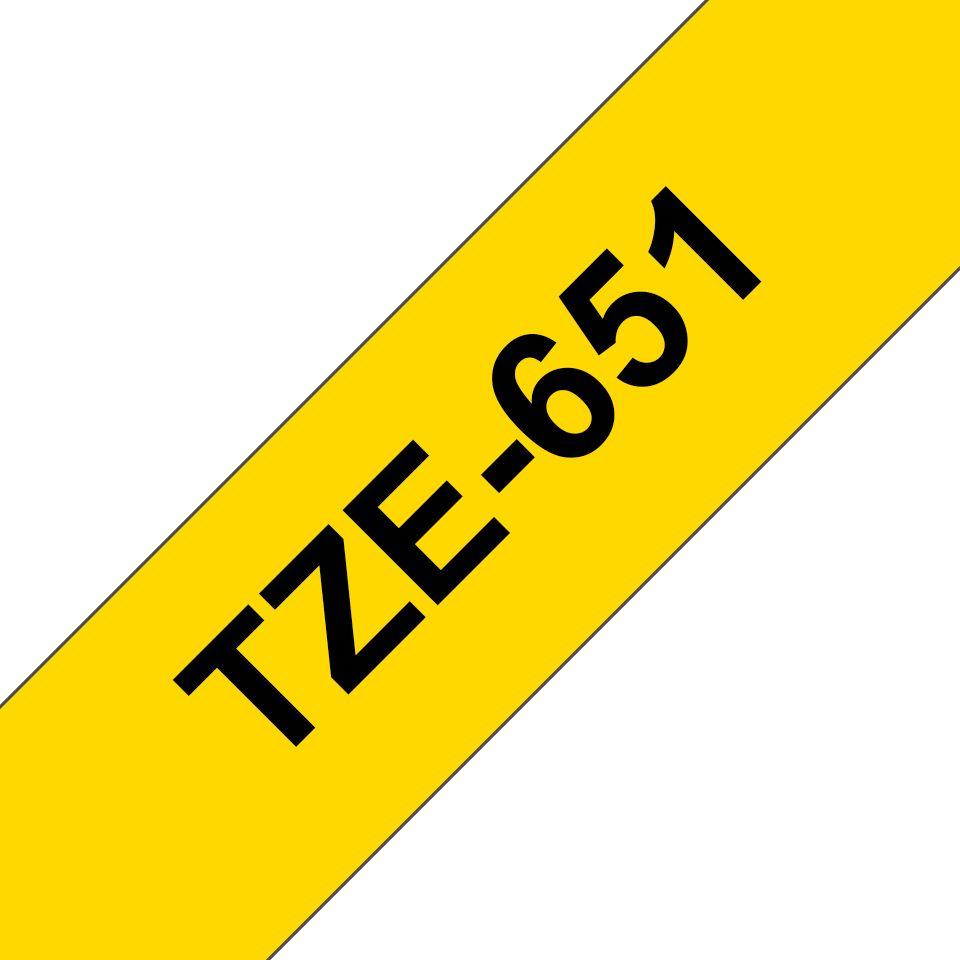 Fita de Etiquetas BROTHER TZe-651 (Amarelo)