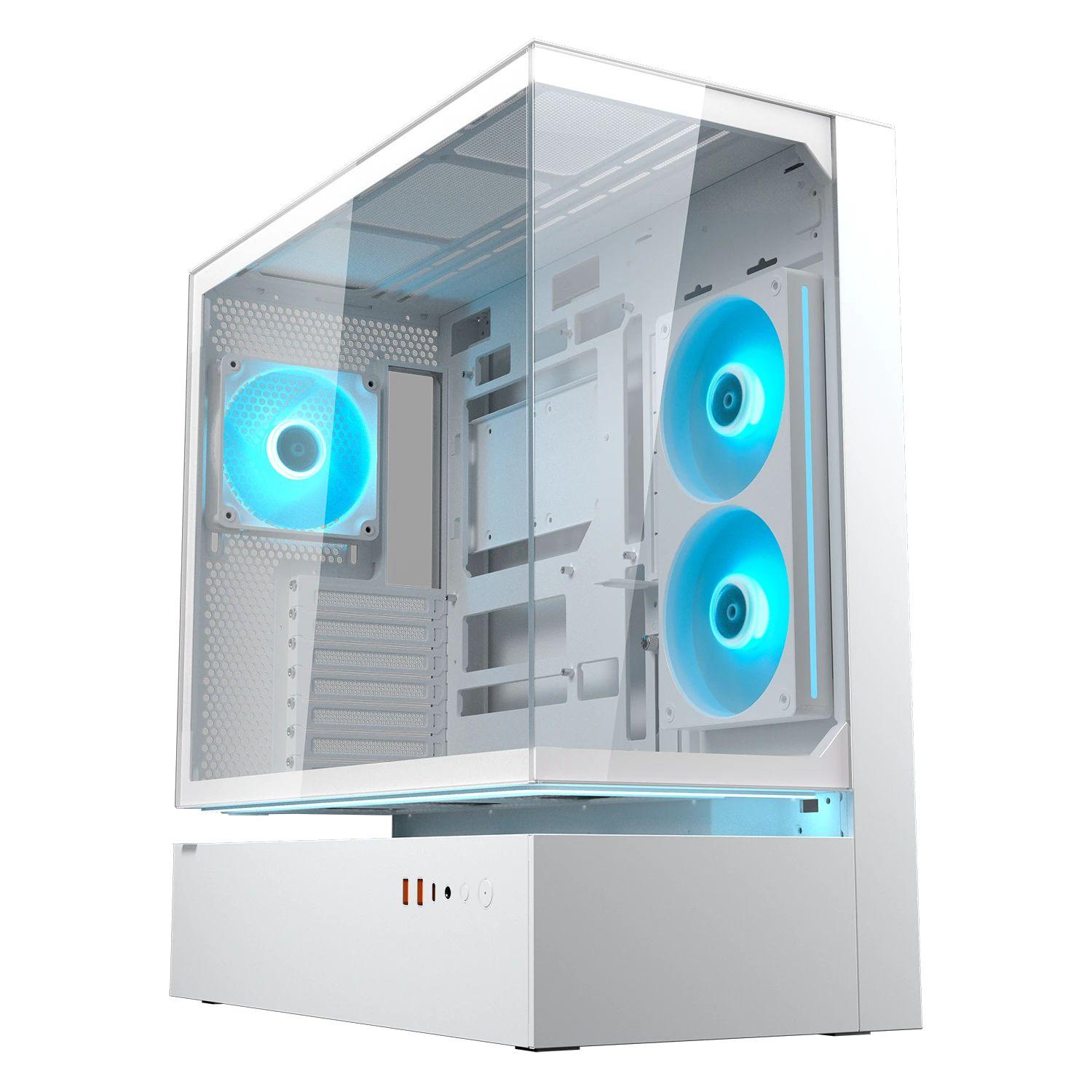 Caixa PC COUGAR CGR-2DA4W (ATX, CEB, Micro ATX, Mini-ITX - Midi Tower - Vidro, Aço - Branco)