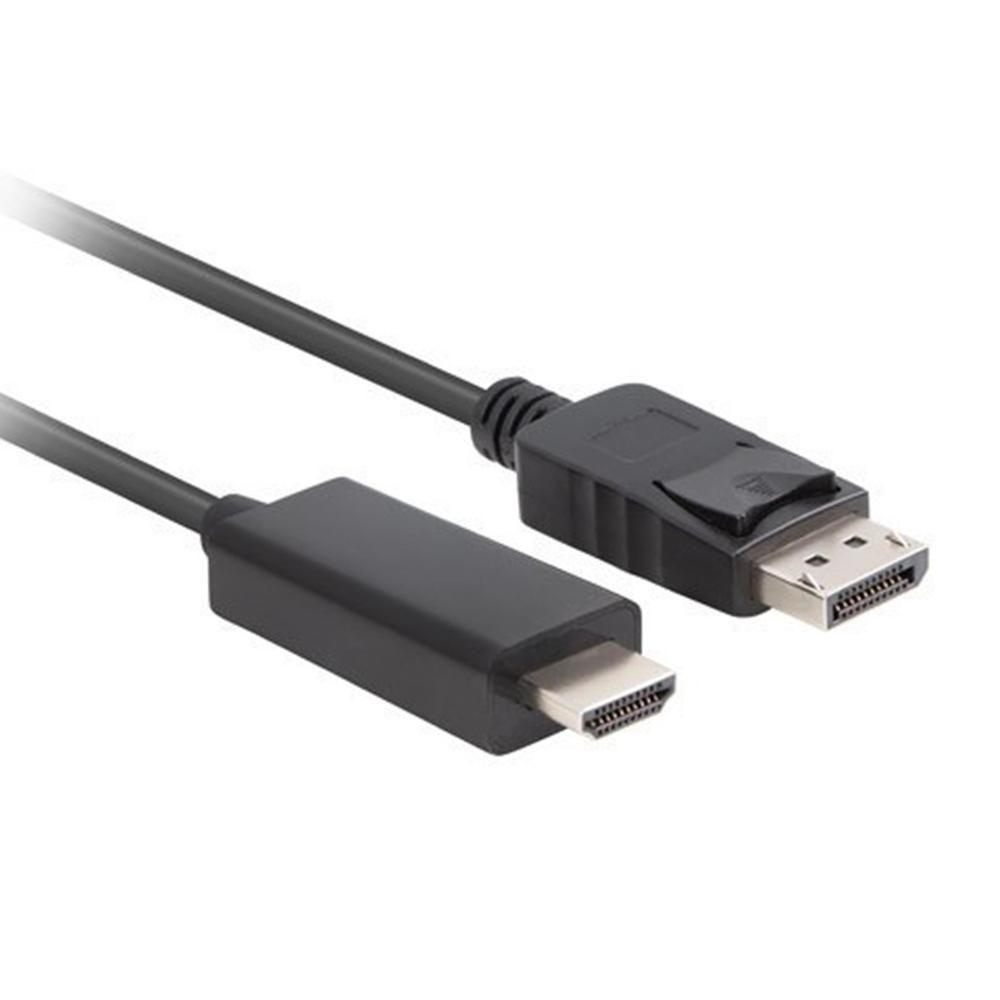 Cabo DisplayPort para HDMI LANBERG CA-DPHD-11CC-0010-BK (1 m - Preto)