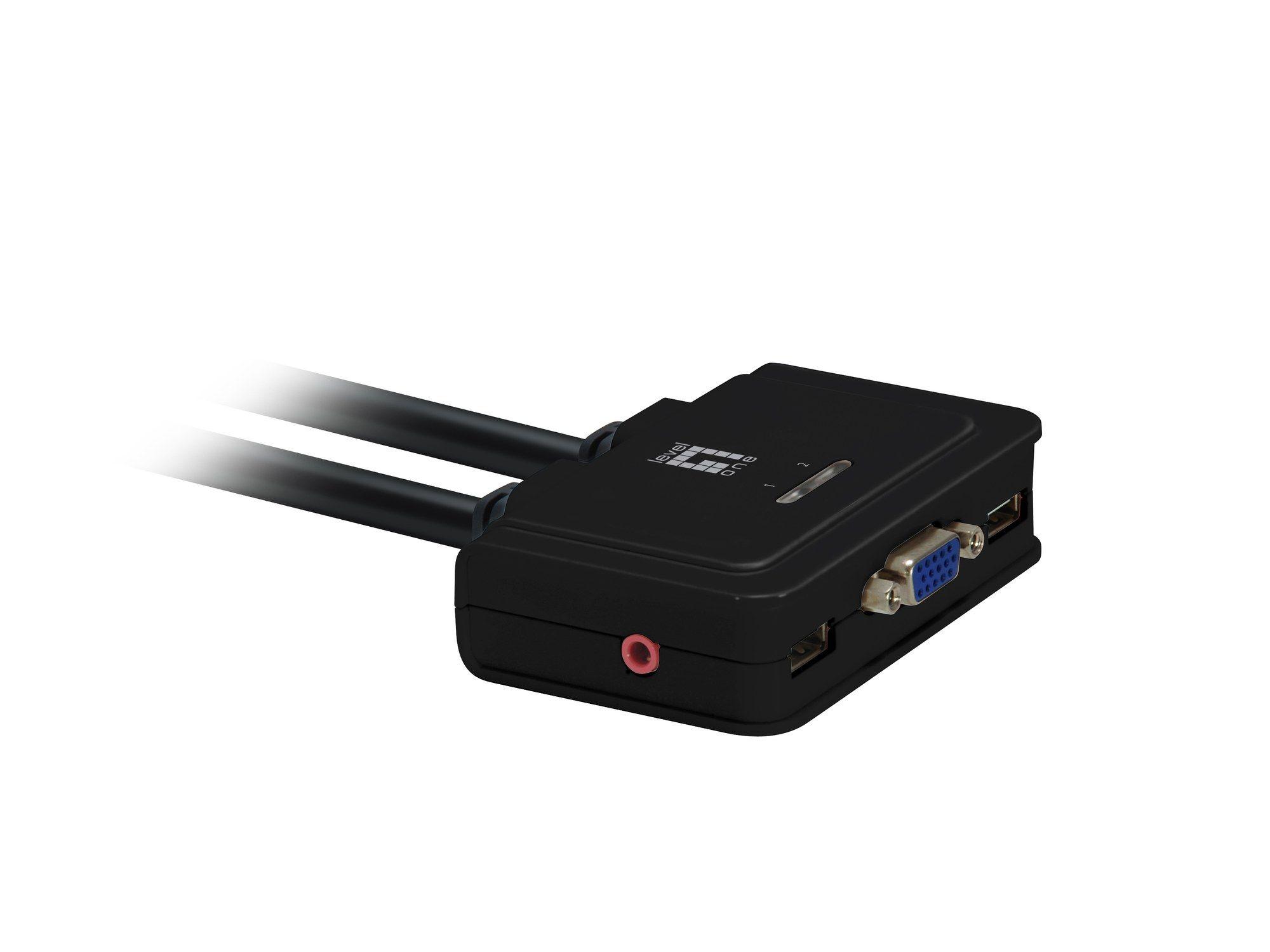 Switch KVM LEVELONE KVM-0223 (Preto) — miniatura 2