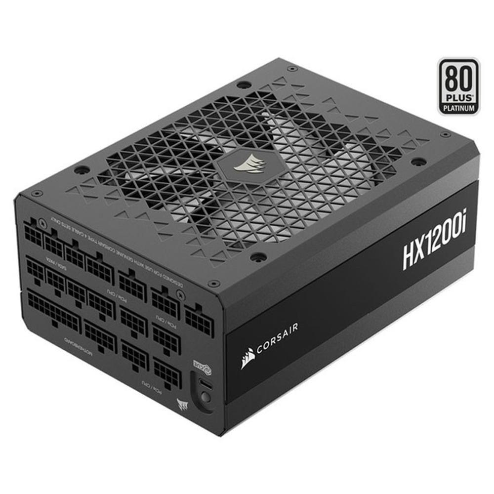 Fonte de Alimentação CORSAIR HX1200i (ATX - 1200 W - 80 PLUS Platinum - Preto)