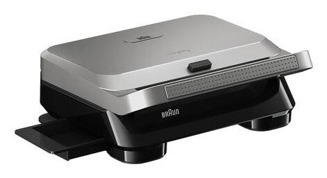 Grelhador Elétrico BRAUN SnackMaker 5 SM5006 BK (Altura 10,5 cm - Preto e Prateado), miniatura 3