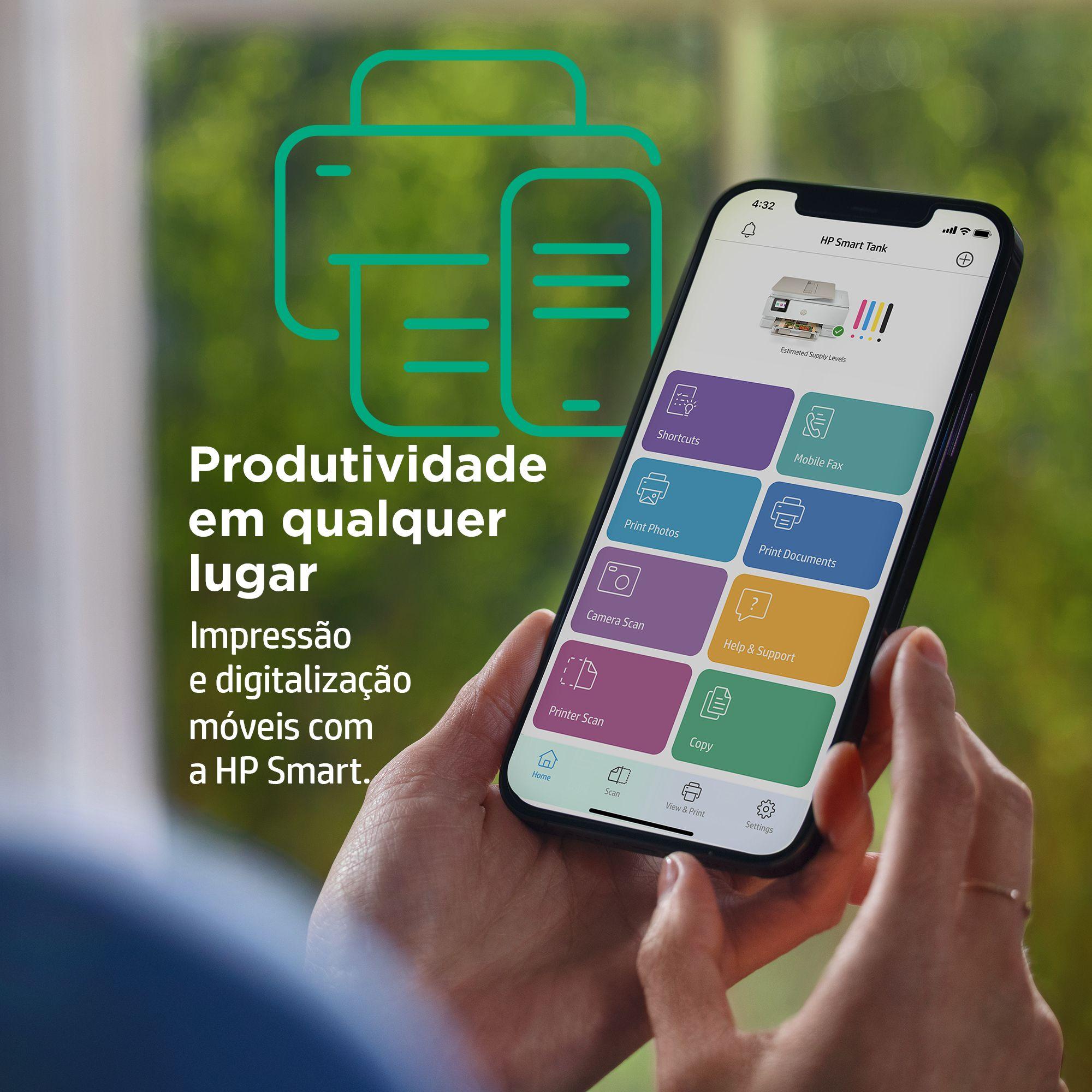 Impressora Multifunções HP ENVY Inspire 7920e (A4 - Impressão a cores - 125 folhas - Bege), miniatura 17