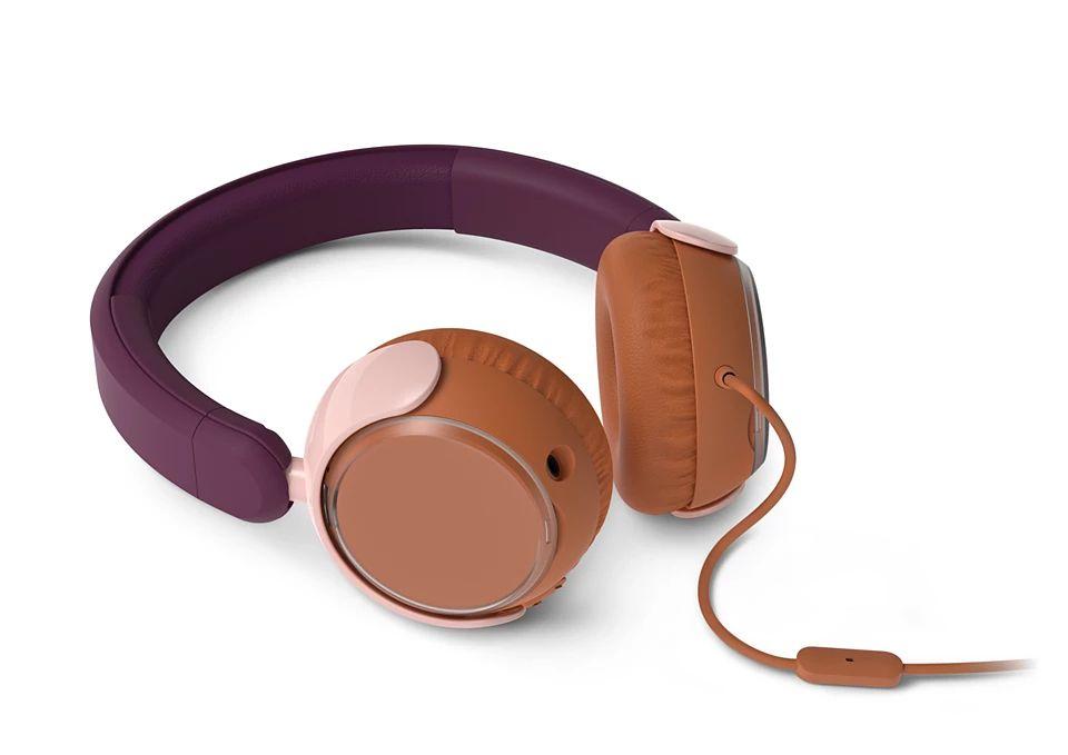 Auscultadores PHILIPS TAK2000MP/00 (Binaural - Com fios - Supra-aural - Rosa e Roxo), miniatura 3