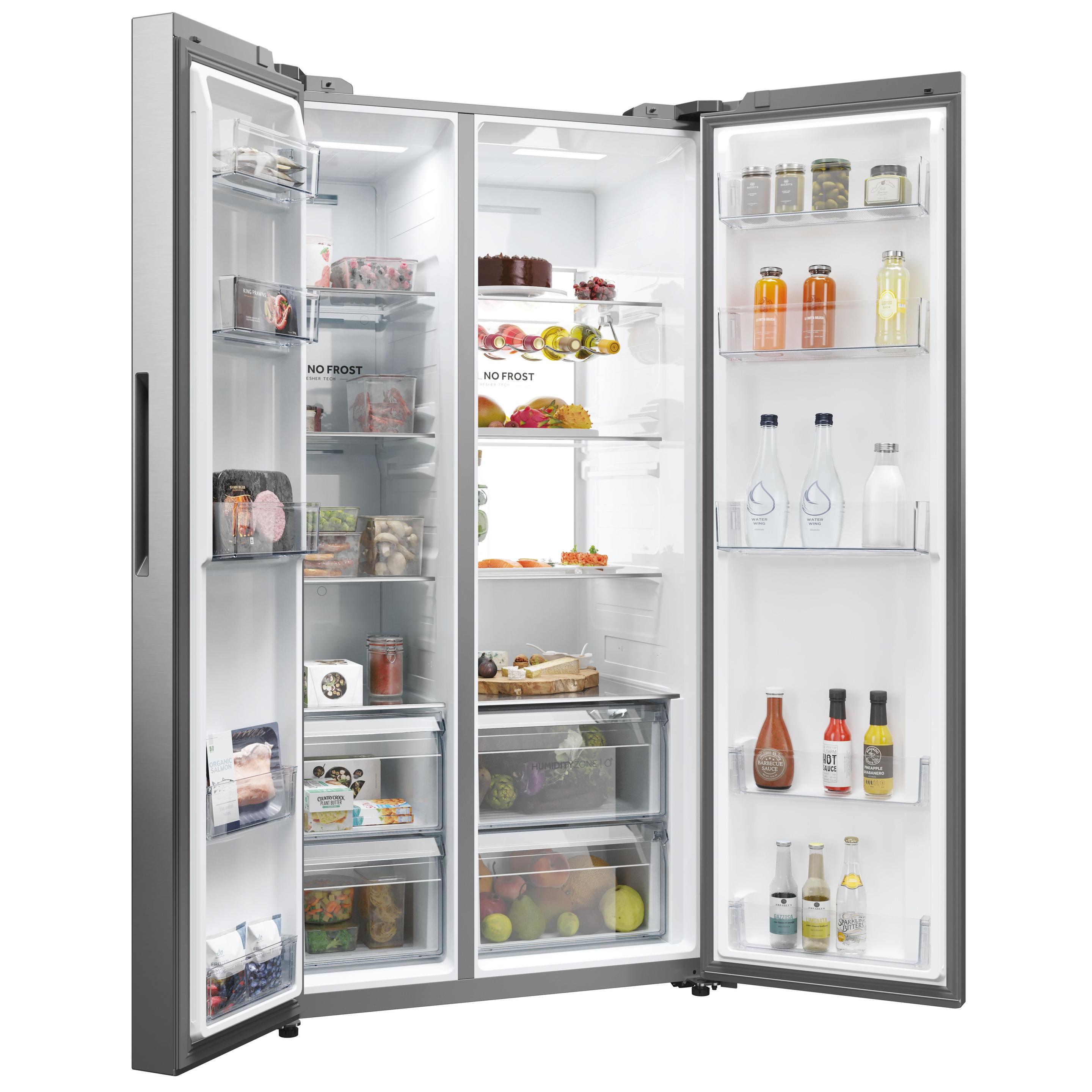 Frigorífico Americano Independente HAIER HSW79F18ANMM (611 L - 178x73x91 cm - Platina/Inox), miniatura 5