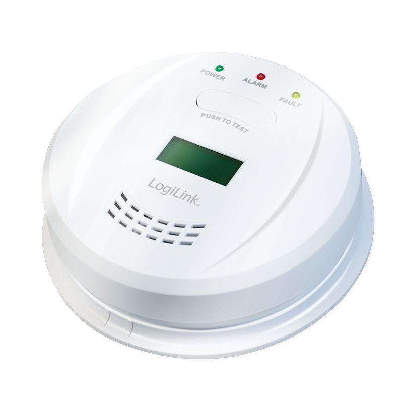 Detetor de Monóxido de Carbono LOGILINK SC0111 (Branco)