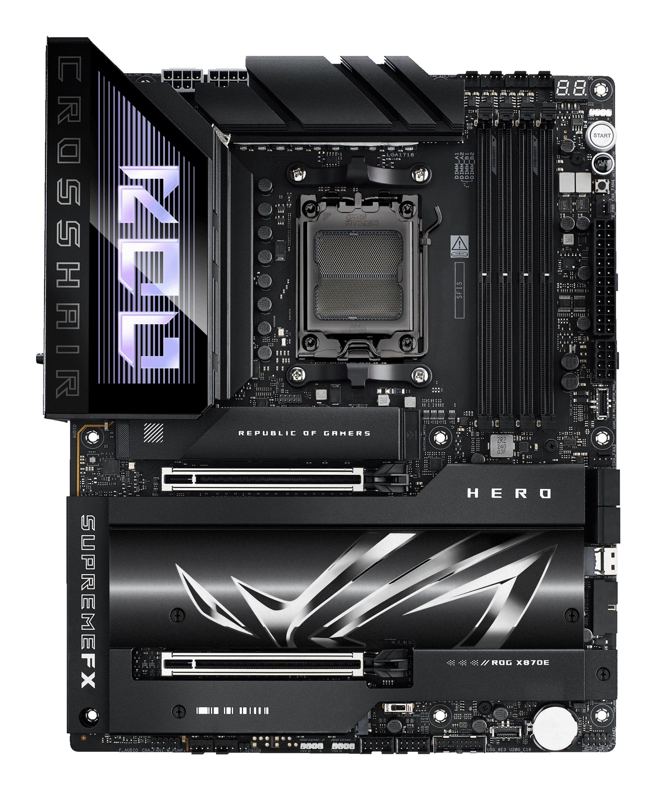 Motherboard ASUS ROG Crosshair X870E Hero (AM5 - ATX - PC), miniatura 3