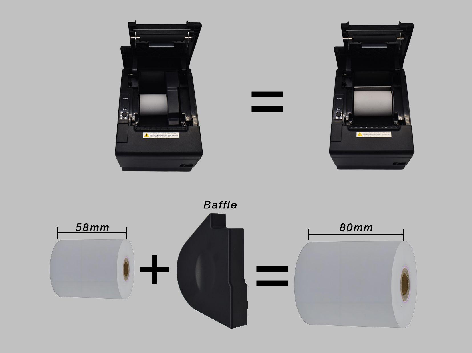 Impressora de Recibos POS EQUIP 351005 (AC, Serial, USB - Com fios - Preto) — miniatura 7