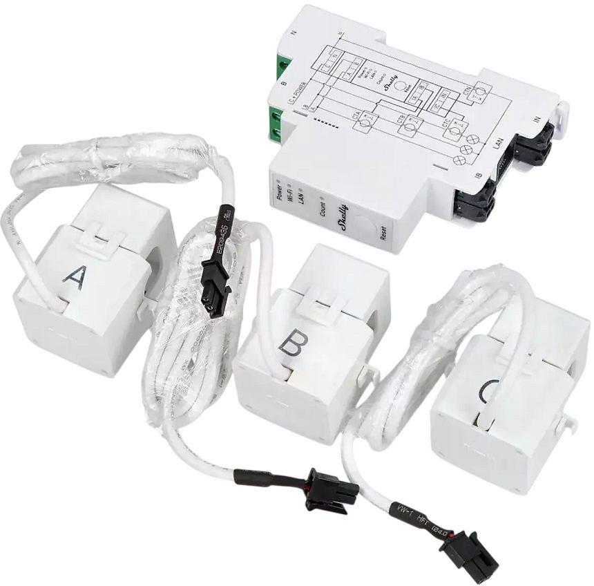 Medidor de Energia Trifásico SHELLY Pro 3EM 120A v2 (Plástico - Branco), miniatura 6