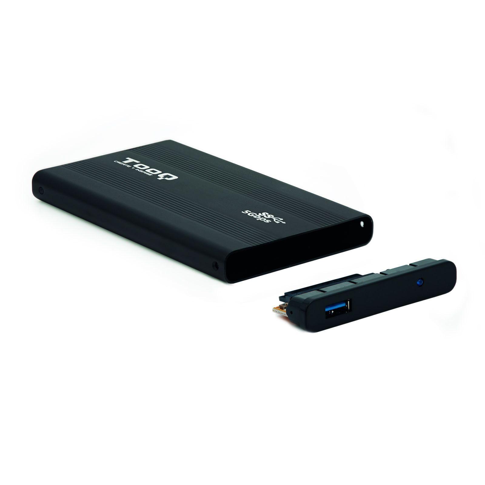 Caixa Externa HDD/SSD TOOQ TQE-2524B (4 TB - 2,5" - SATA I, SATA II, SATA III - Preto), miniatura 2