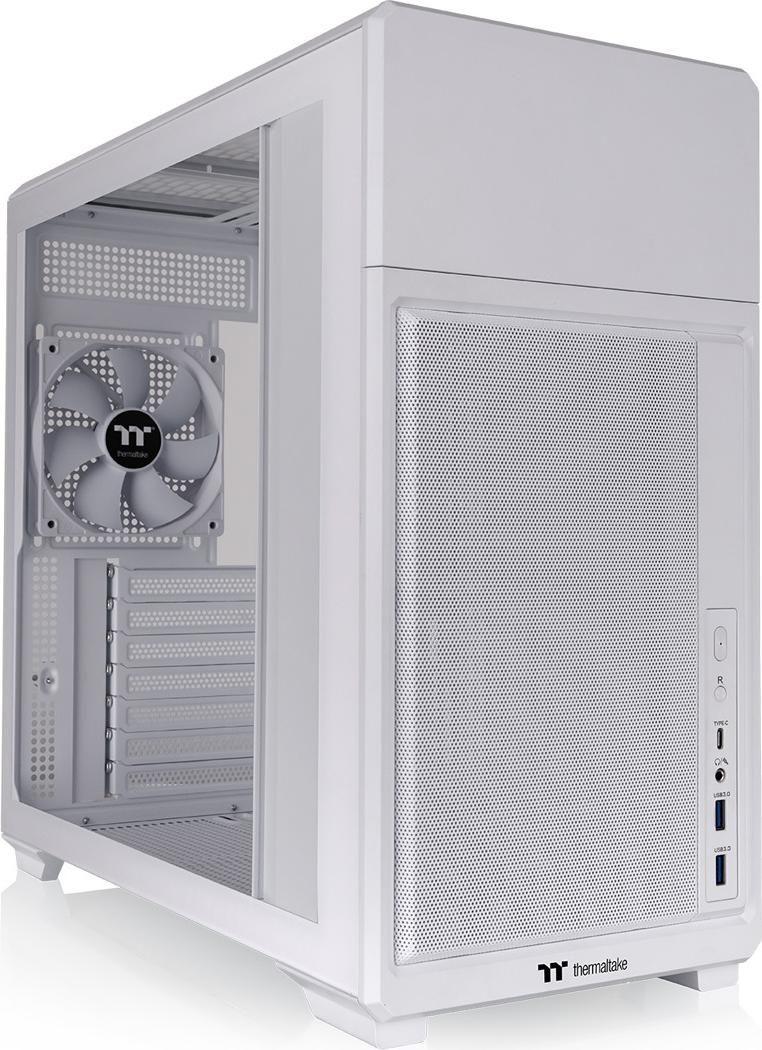 Caixa PC THERMALTAKE TR300 TG Snow (Midi Tower - Aço e vidro temperado de 3 mm - Branco)