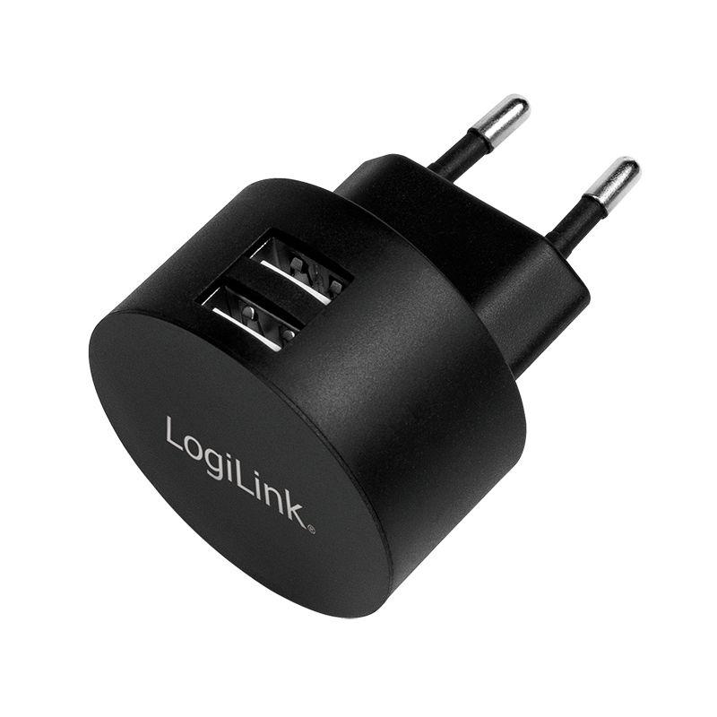 Carregador de Parede USB LOGILINK PA0218 (10,5 W - Preto)