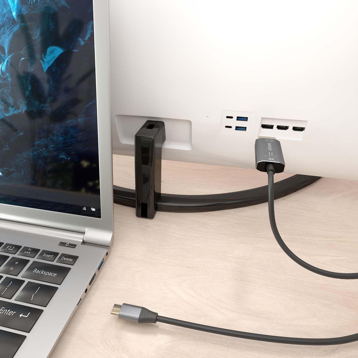 Cabo Conversor Bidirecional AISENS A109-0880 (1,8 m - USB Type-C - Preto) — miniatura 5