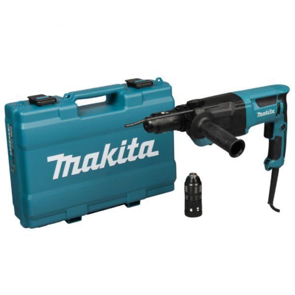 Martelo Perfurador Combinado MAKITA HR2670FTX1 (800 W - Azul/Preto), miniatura 2