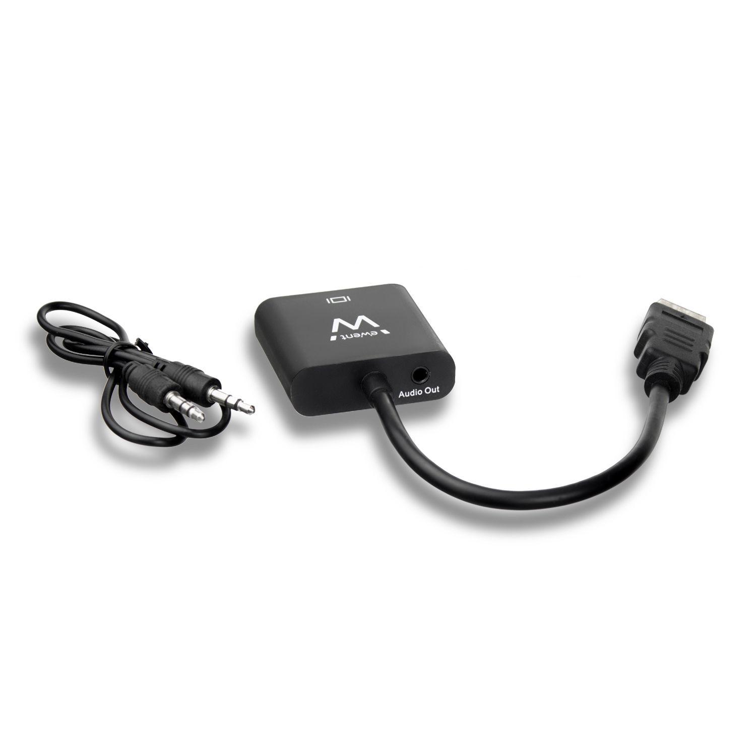 Adaptador HDMI para VGA EWENT EW9864 (0,2 m - VGA, 3,5 mm - Preto), miniatura 4