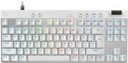 Teclado LOGITECH G PRO X TKL RAPID (Estados Unidos - Interruptor magneto-mecânico - USB - Branco)