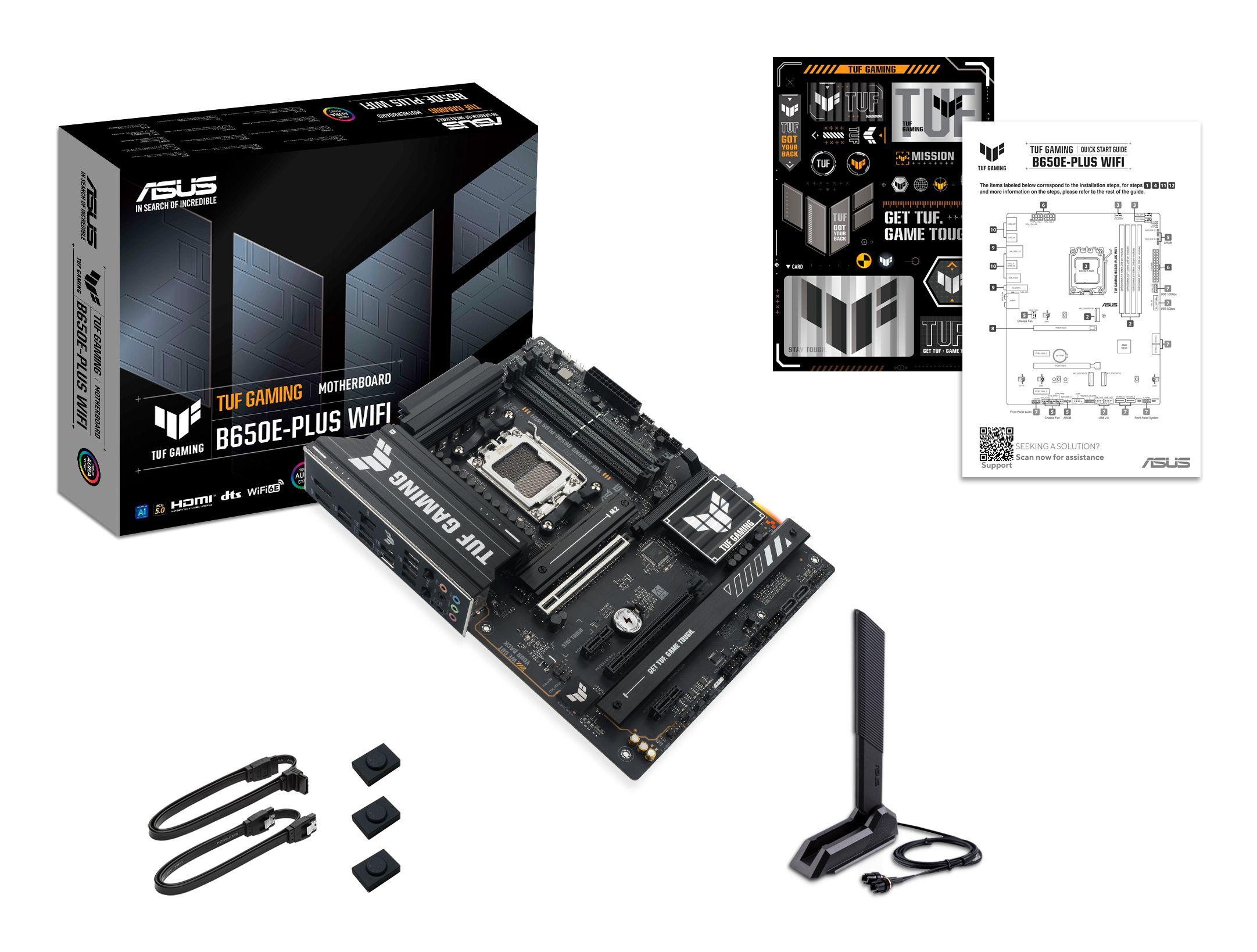 Motherboard ASUS TUF GAMING B650E-PLUS WIFI (AM5 - ATX - Duplo canal - Preto), miniatura 8