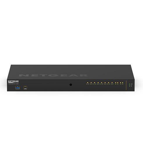 Switch Gerido NETGEAR M4250 GSM4212UX-100EUS (Gigabit Ethernet - 16 MB - 60 Gbit/s - Preto)