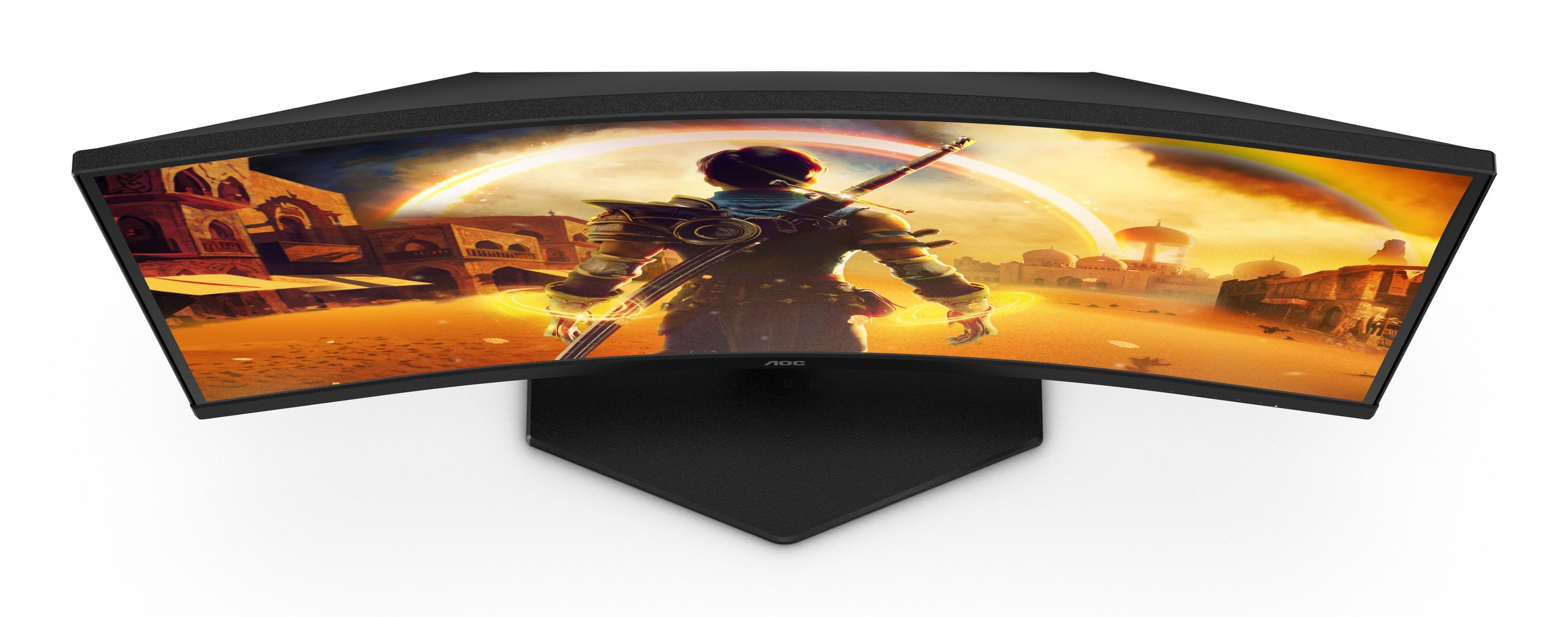 Monitor AOC C24G42E (23,6" - VA - 180 Hz - Preto e Vermelho) — miniatura 7