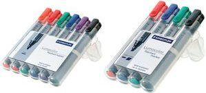 Marcador para Flipchart STAEDTLER Lumocolor 356 B WP4 (Ponta biselada 2–5 mm - Cores sortidas)
