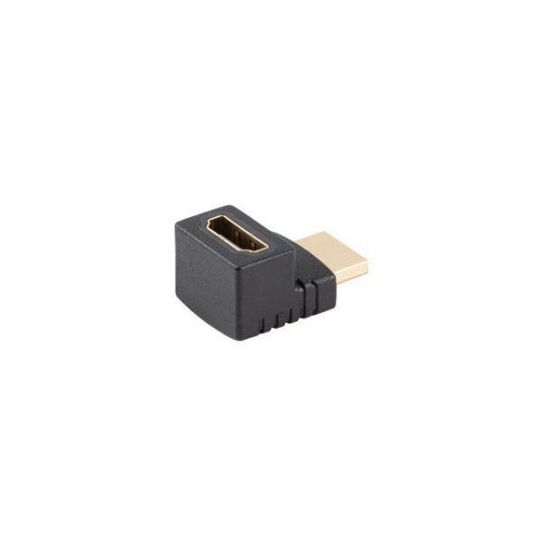 Adaptador HDMI LANBERG AD-HDMI-04 (240 Hz - HDMI Tipo A macho, em ângulo - Preto), miniatura 3