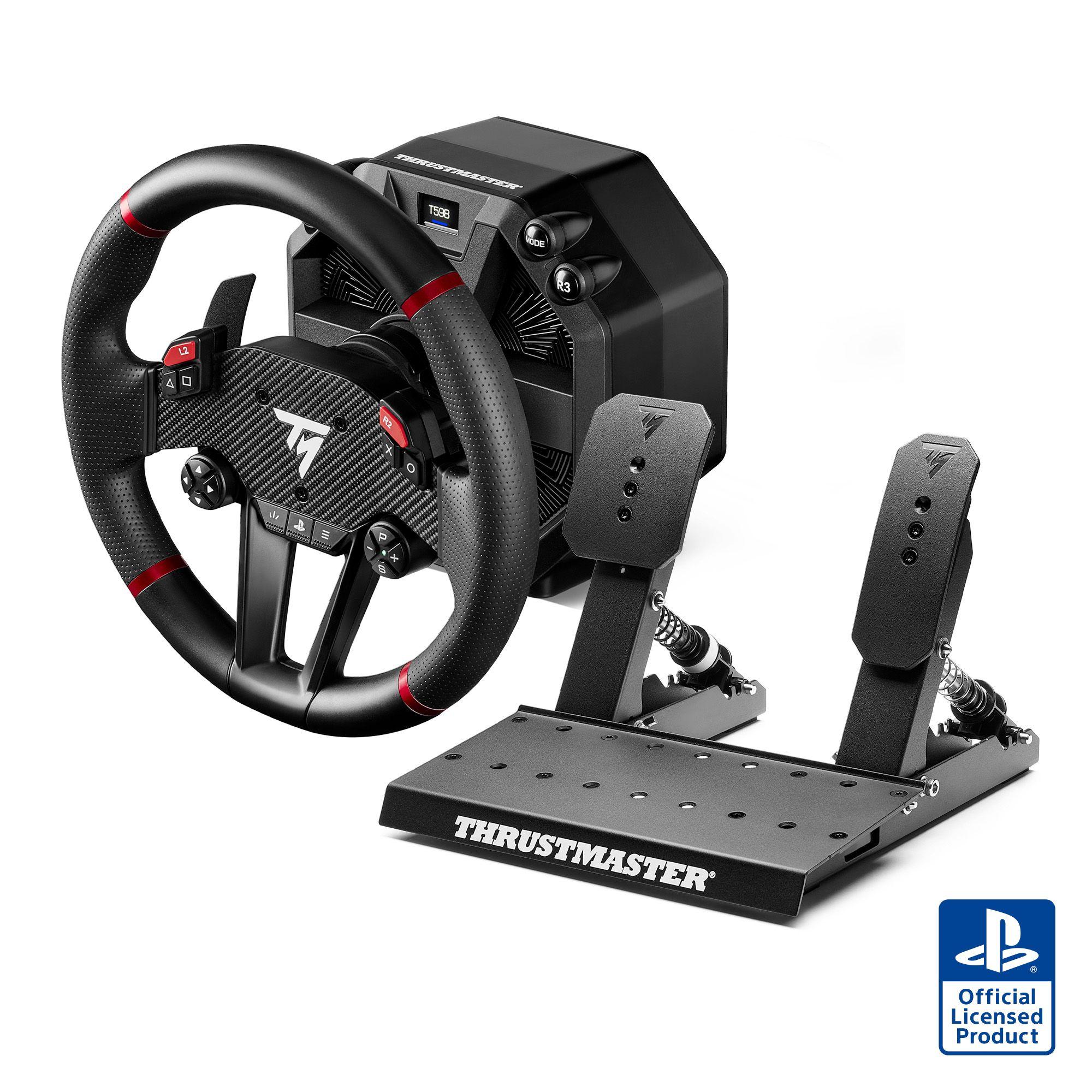Volante e Pedais THRUSTMASTER T598 (Com fios - Preto e Vermelho)