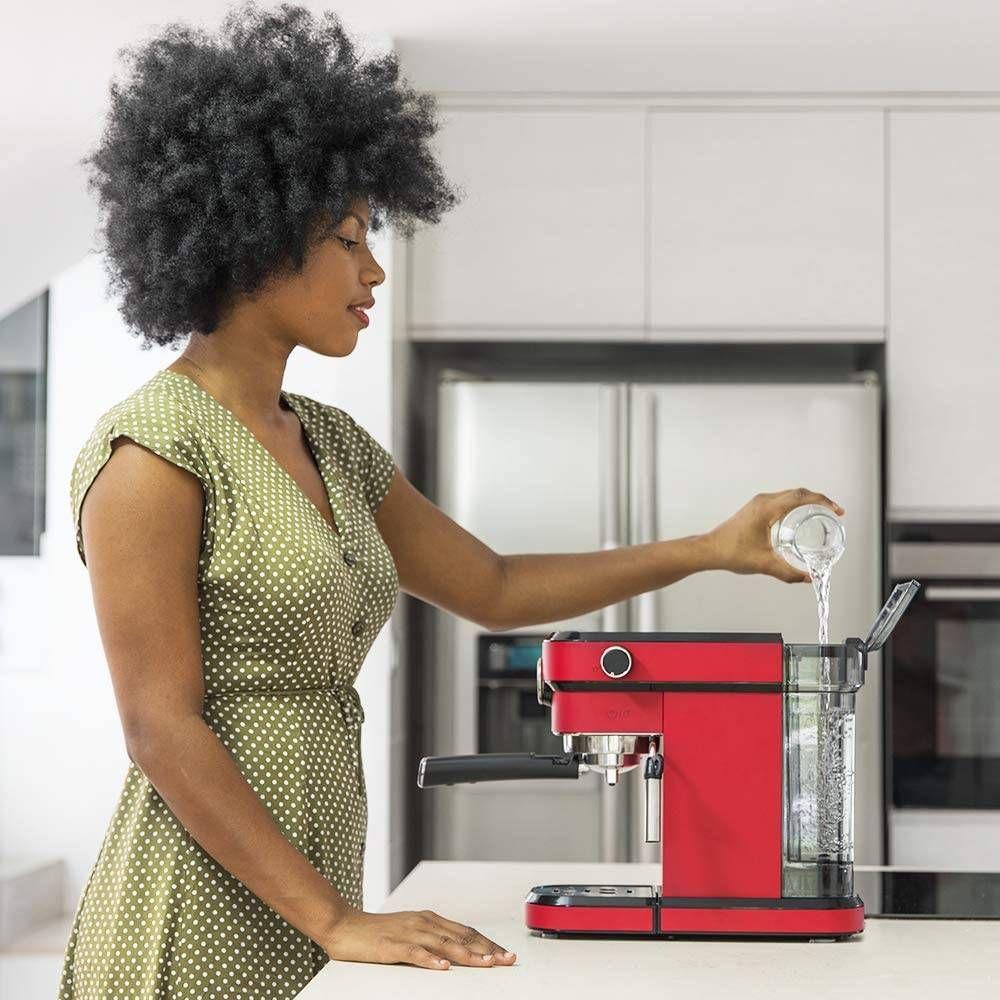 Máquina de Café Expresso CECOTEC Cafelizzia 790 Shiny Pro (Pó - 1350 W - 20 bar - Vermelho e Preto) — miniatura 5