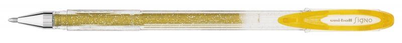 Caneta de Gel UNIBALL Signo Sparkling UM-120SP (Plástico - Dourado)