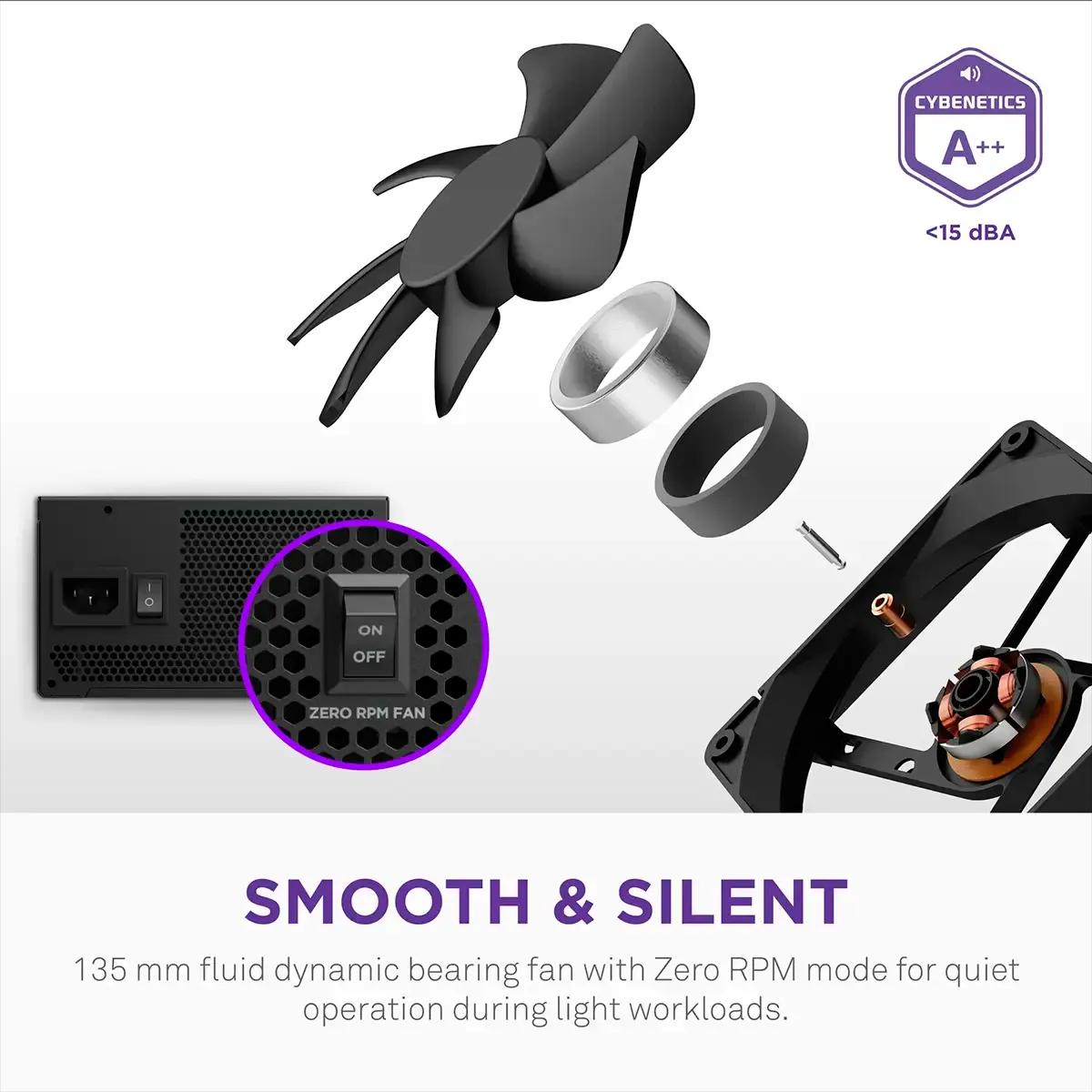 Fonte de Alimentação NZXT C850 Gold Core (ATX - 850 W - 80 PLUS Gold - Preto), miniatura 5