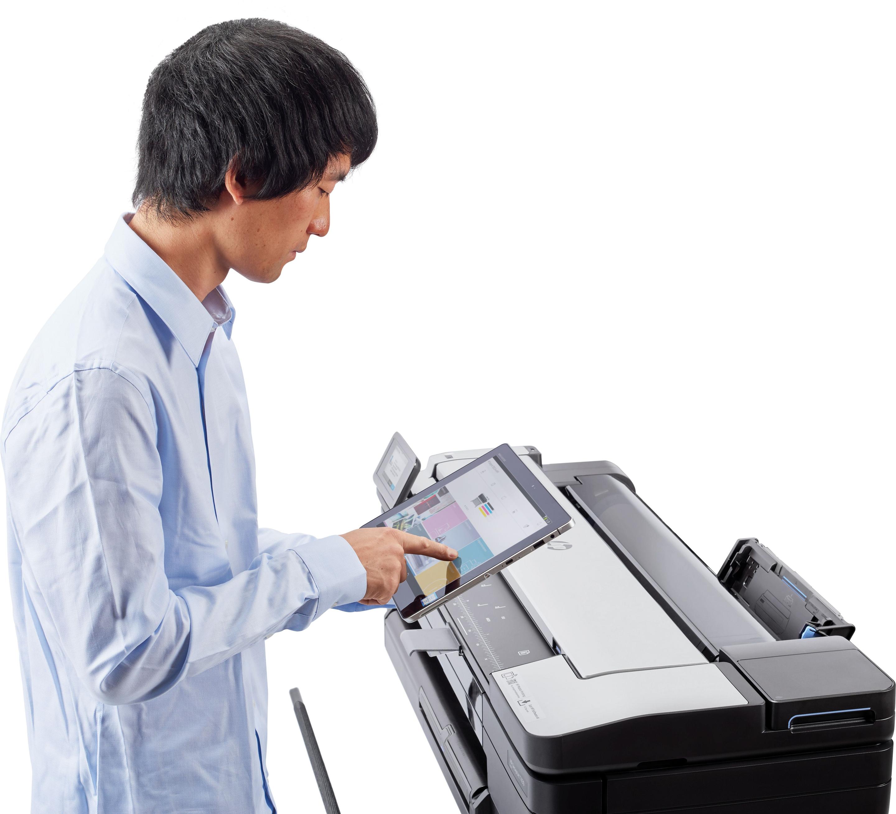 Plotter Multifunções HP DesignJet T830 24" (USB Tipo-A - Preto e Prateado), miniatura 9