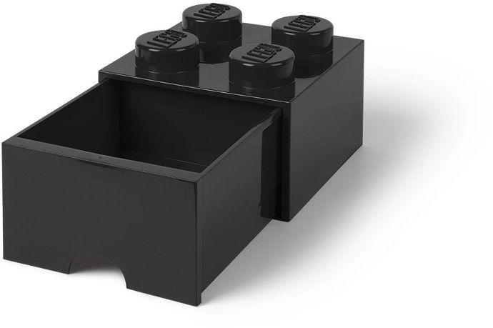 LEGO 5005711 Gear Gaveta de Tijolo Negra para Arrumação com 4 espigas, miniatura 2
