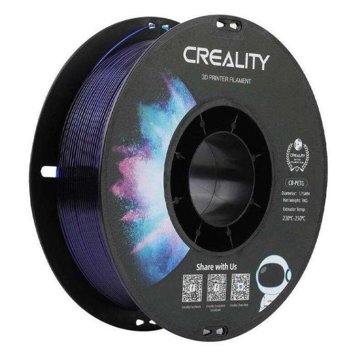 Filamento de Impressão 3D CREALITY CR-PETG (Impressoras FDM Creality - Azul Transparente)