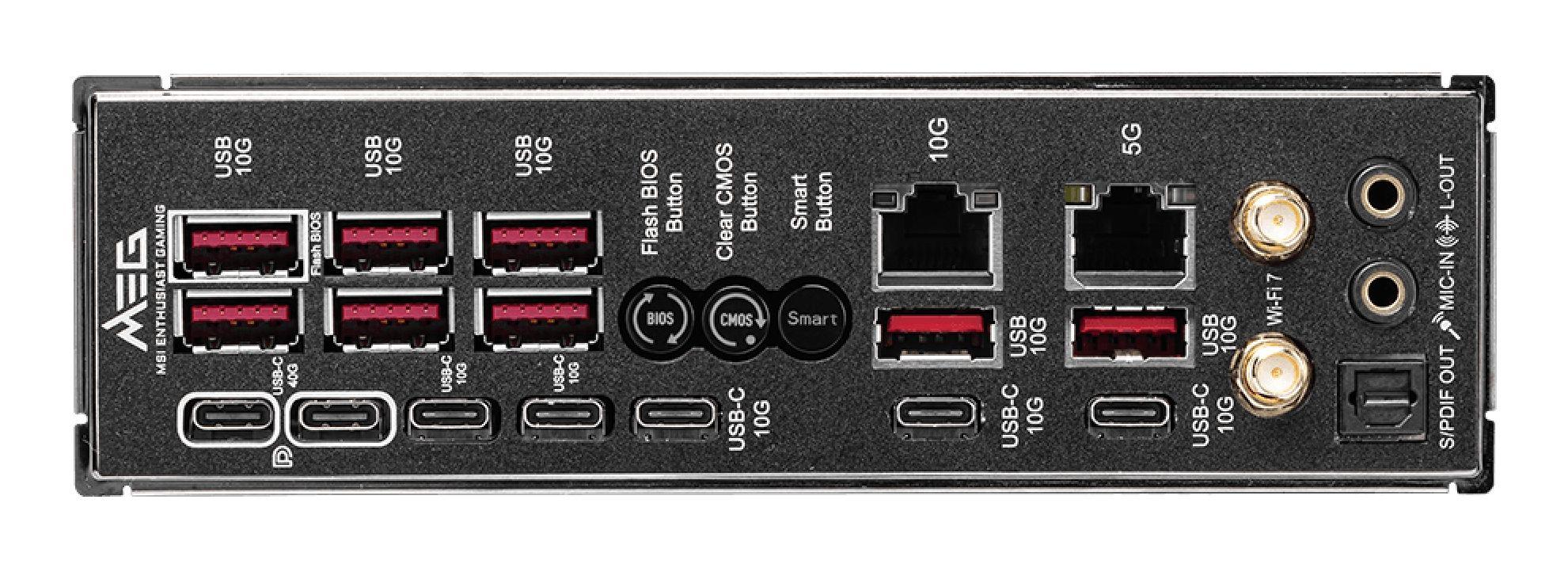 Motherboard MSI MEG X870E GODLIKE (AM5 - Extended ATX - Duplo canal - Preto), miniatura 5