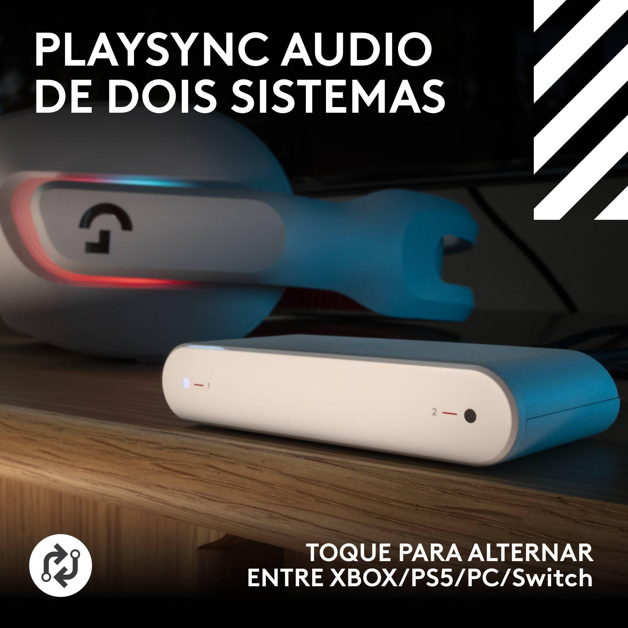 Headset Gaming LOGITECH Astro A20 X LIGHTSPEED (Binaural - Com fios e sem fios - Circum-aural - Branco), miniatura 3