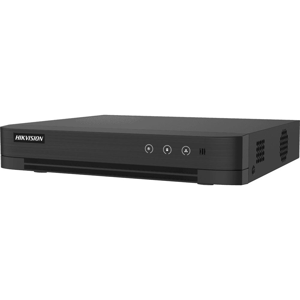 DVR HIKVISION iDS-7208HUHI-M1/T (8 canais - até 16 canais IP - 4K - Preto)