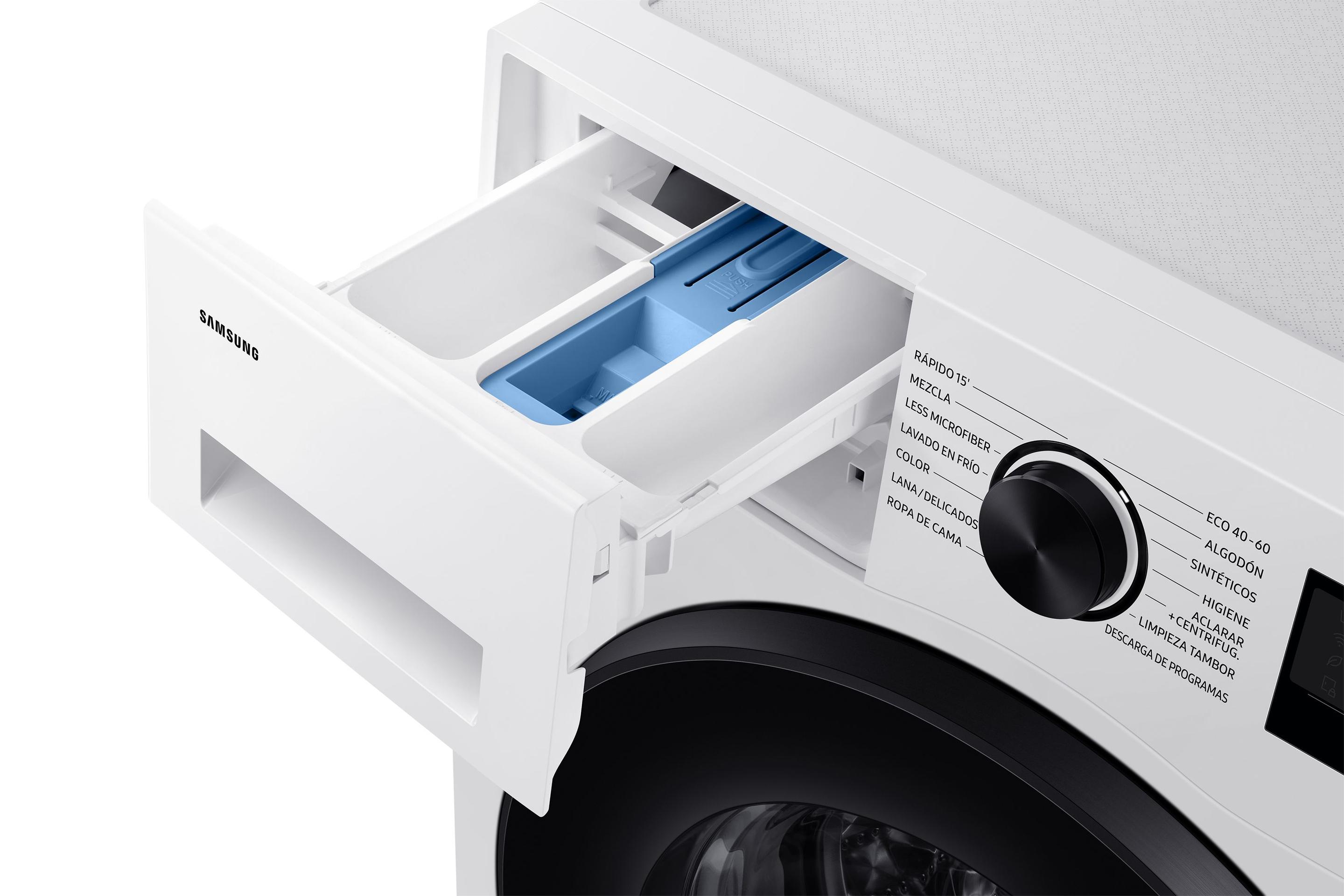 Máquina de Lavar Roupa Independente SAMSUNG WW80CGC04DAEEC (1400 RPM - B - A - Branco) — miniatura 3