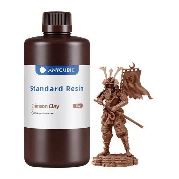 Resina Fotopolimérica para Impressão 3D ANYCUBIC Standard Resin (365–405 nm - Argila Carmesim)