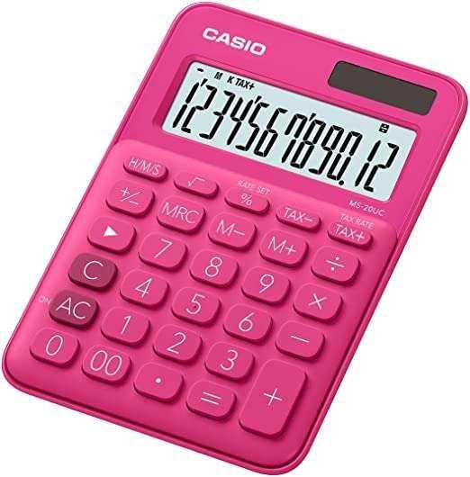 Calculadora de Secretária CASIO MS-7UC-RD (Vermelho)
