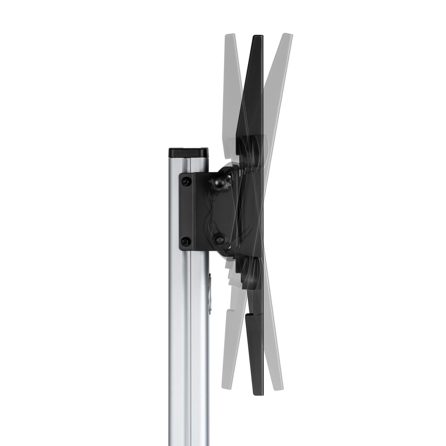 Suporte de Chão com Rodas para TV AISENS FT86TRE-197 (37-86" - 50 kg - Preto e Prateado), miniatura 3