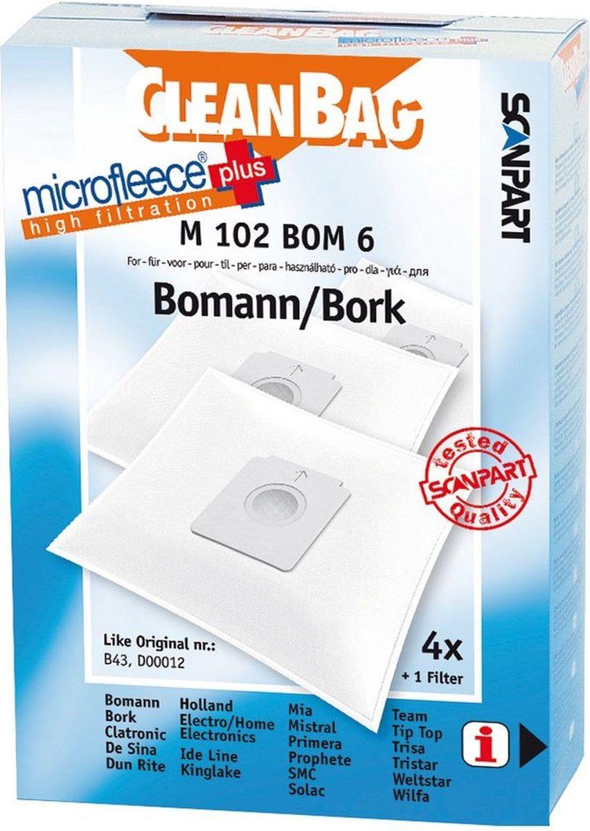 Saco para Aspirador SCANPART M 102 (Branco)