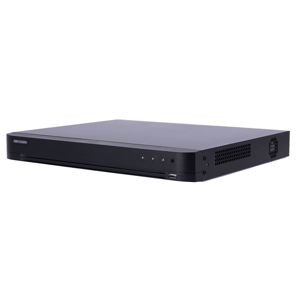 Gravador DVR HIKVISION iDS-7216HUHI-M2/PXT/4A+4/1ALM (16 canais - 8MP - HDMI 4K - Preto)