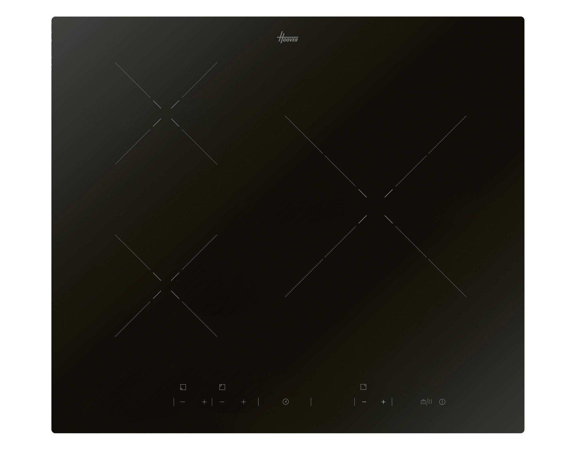 Placa de Indução de Encastre HOOVER HID633C (Vidro-cerâmica - Toque - Altura 6 cm - Preto)