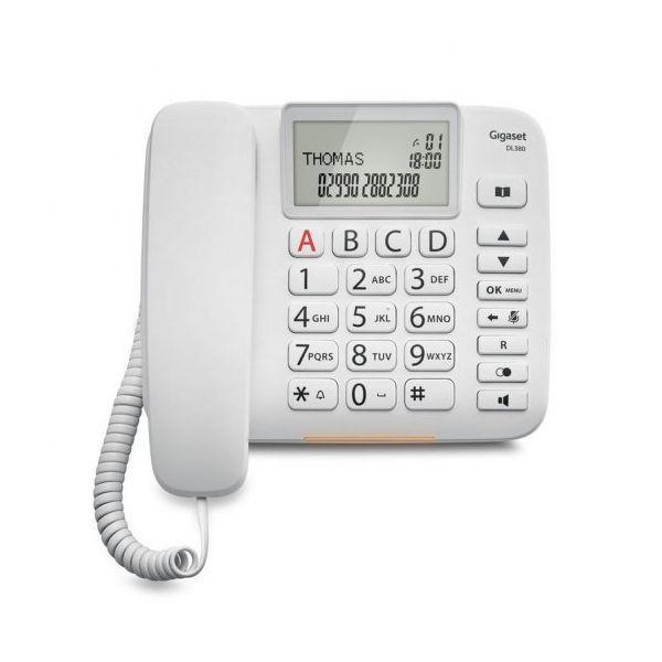 Telefone Analógico com Fios GIGASET DL380 (Branco) — miniatura 2