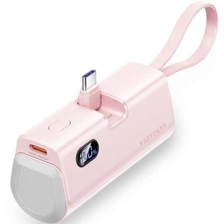 Powerbank VENTION FHQP0 (4800 mAh - USB-C - Rosa)